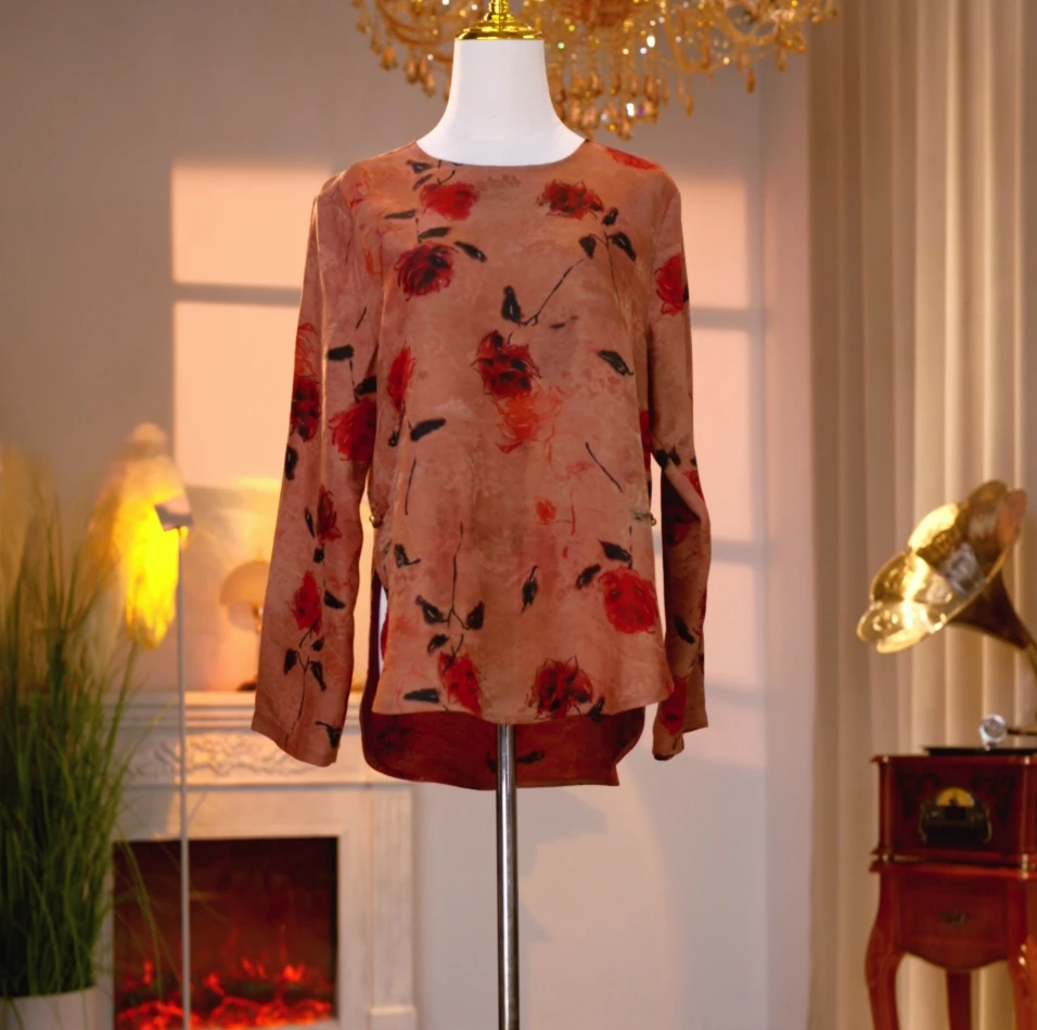 香云纱高定时尚气质减龄上衣  250162