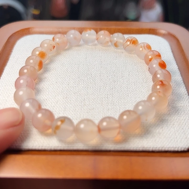 南红玛瑙未镶嵌手串天然冰飘手串