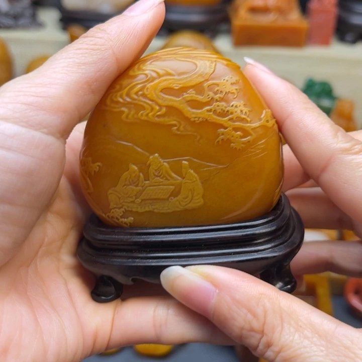 爱****印石寿山石题材：工艺品