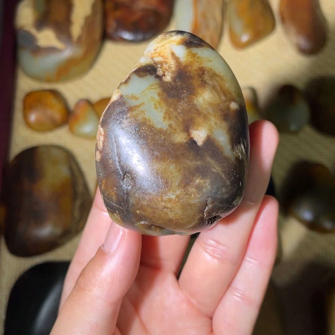 和田玉未镶嵌挂件216g