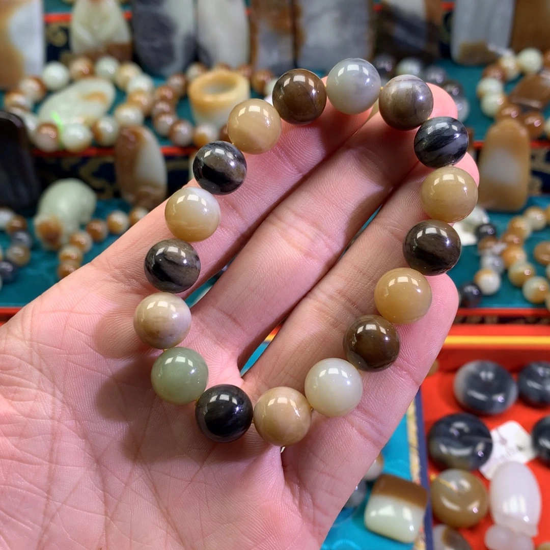 和田玉未镶嵌手链