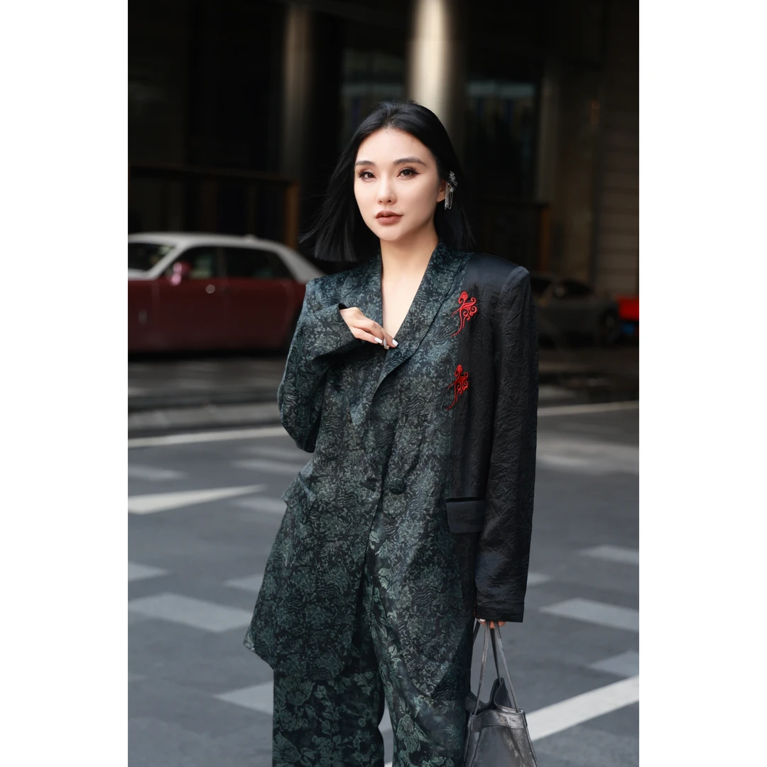 【妙妙精选】HUANGNAJI森之屿-时尚气质醋酸套装0652/0653/0654