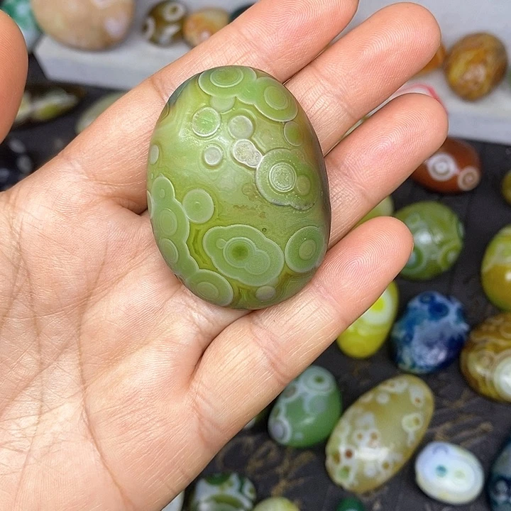 手把件阿拉善眼睛石