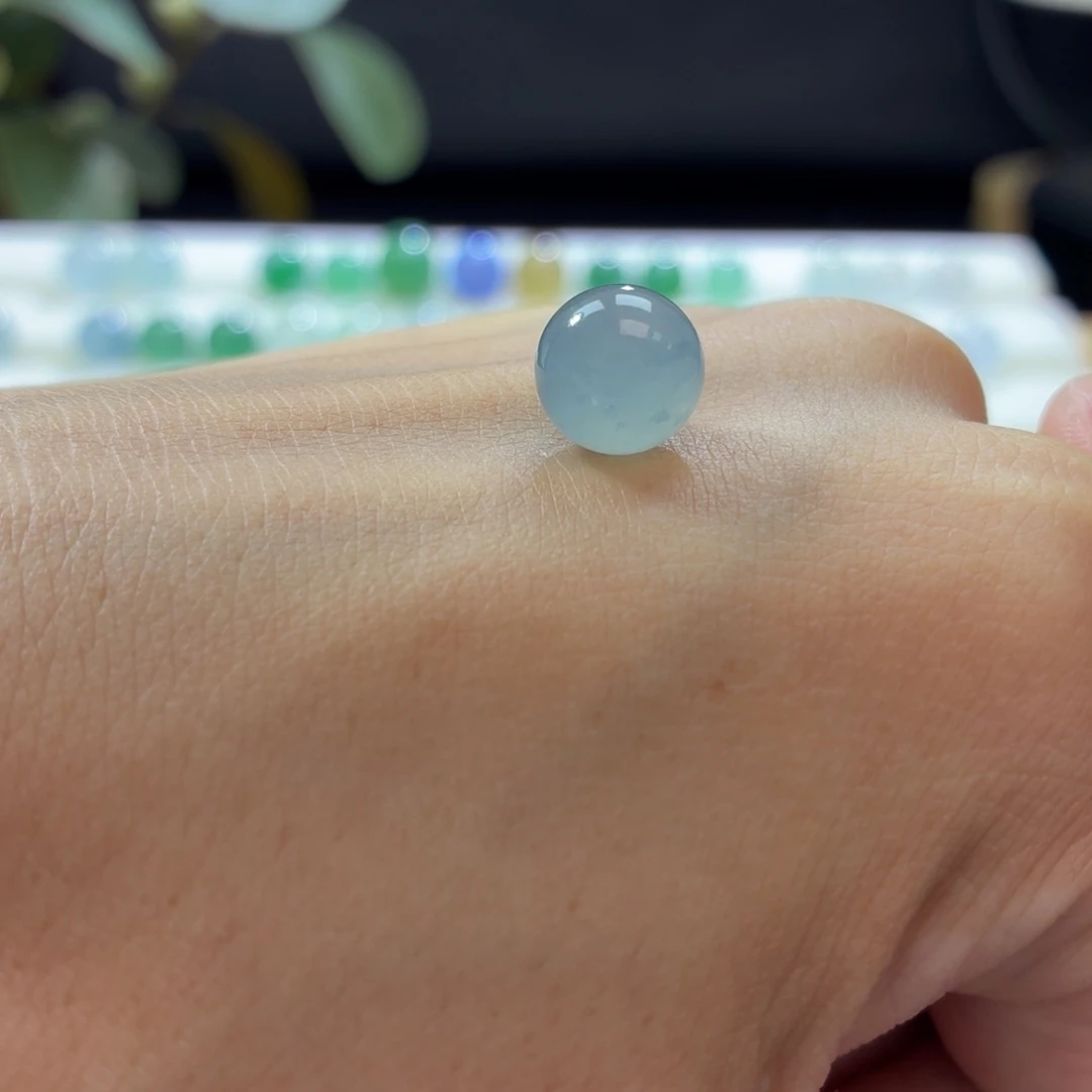 定制翡翠未镶嵌卡9.9蓝莓