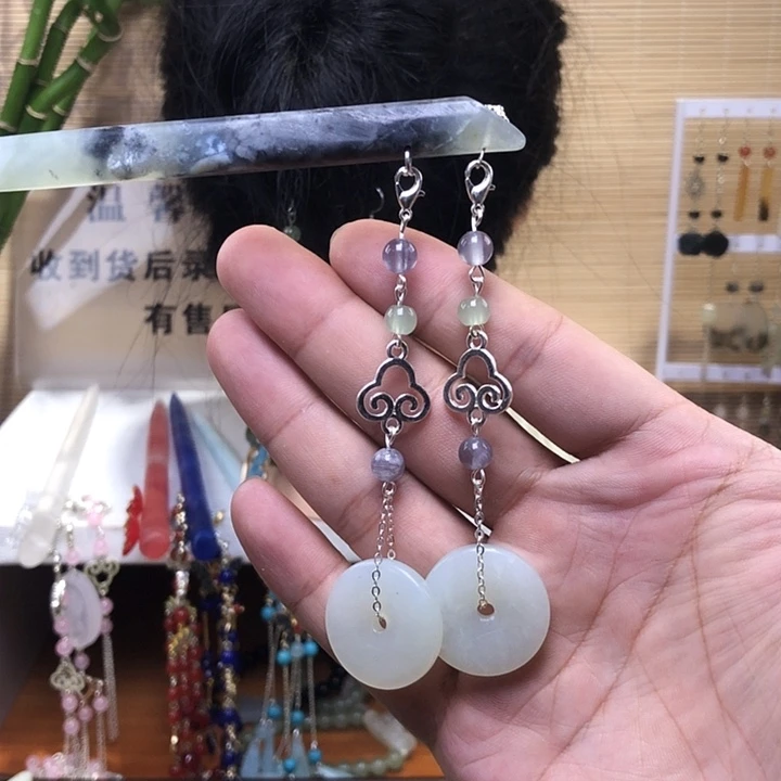 未镶嵌蛇纹石玉发簪