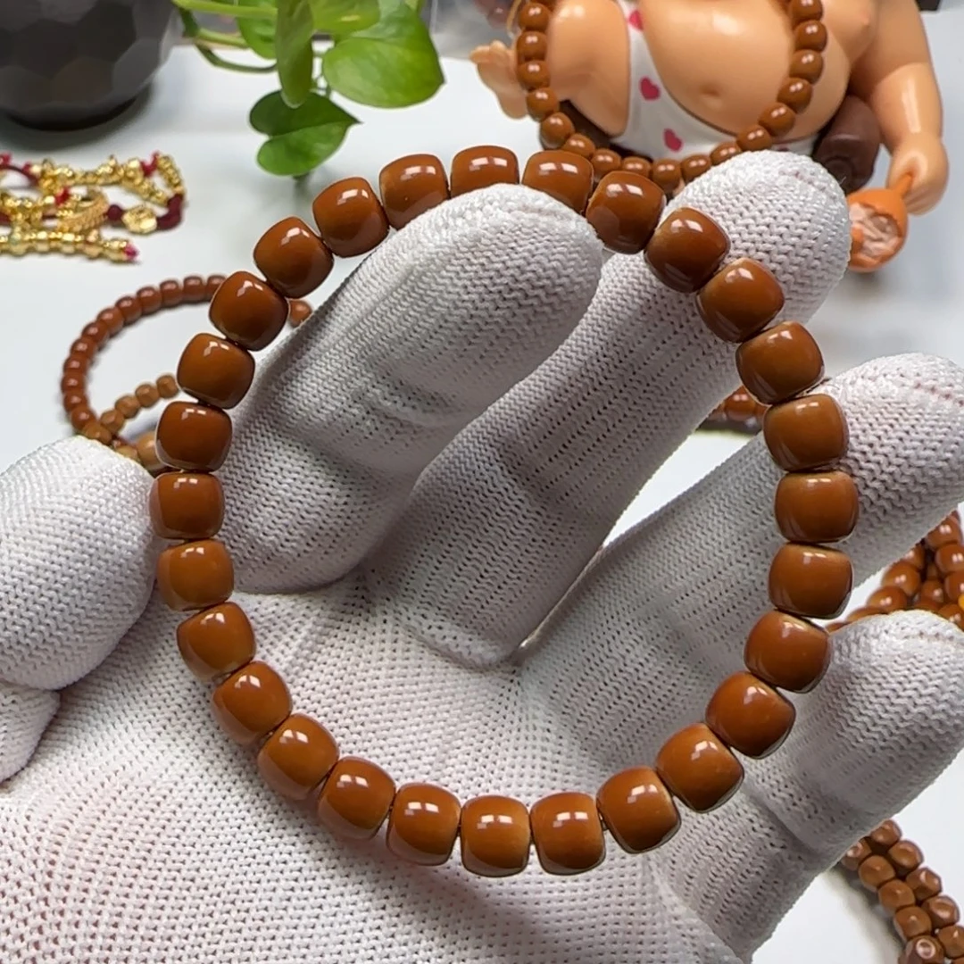 橄榄核手串/手链老挝核尖单圈8.0