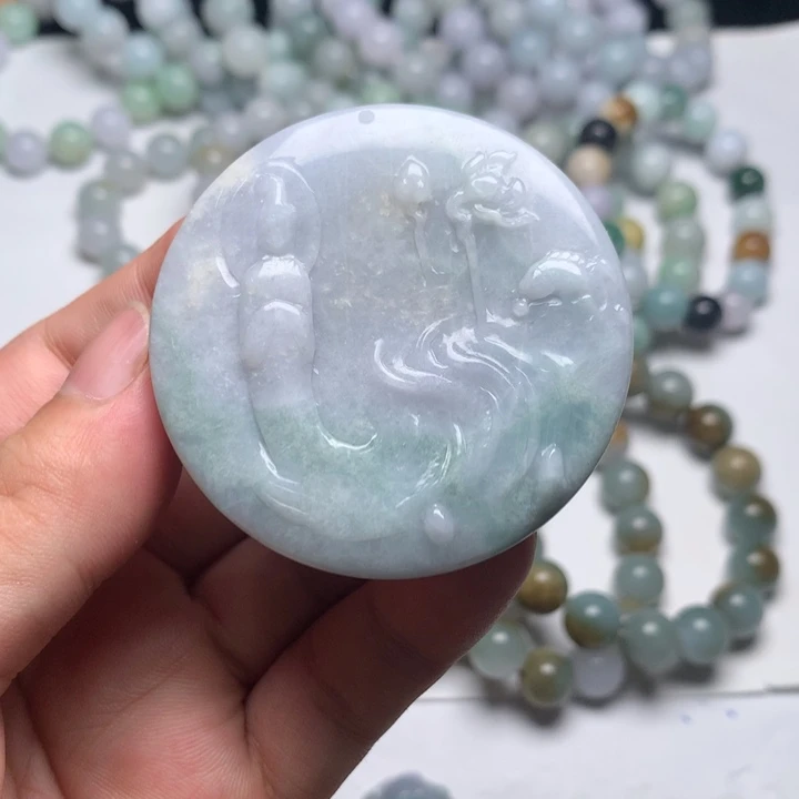 翡翠未镶嵌颈饰悟道1