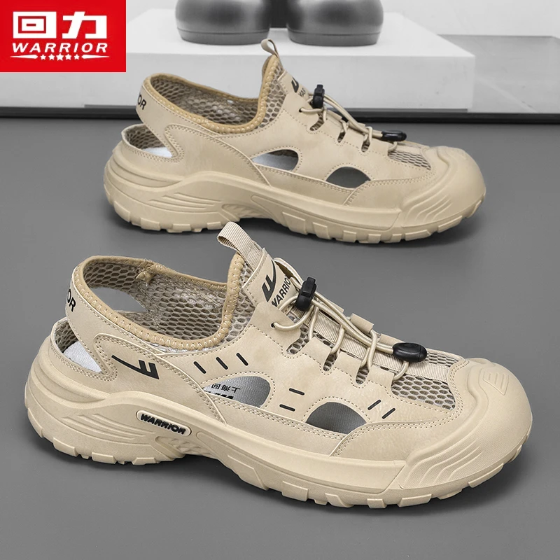 回力男鞋2025冬季新款镂空透气包头户外沙滩溯溪涉水运动休闲凉鞋