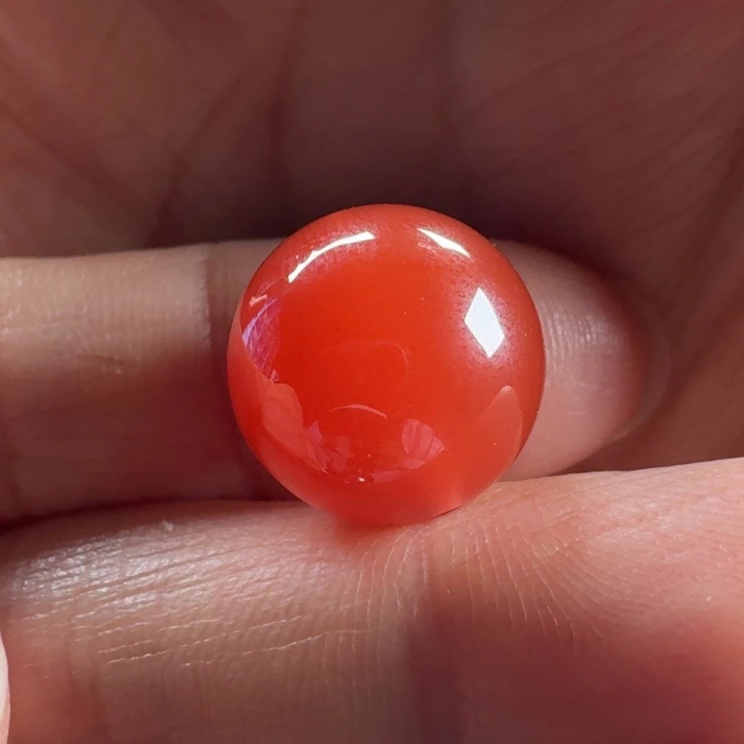 南红玛瑙未镶嵌圆珠14.5