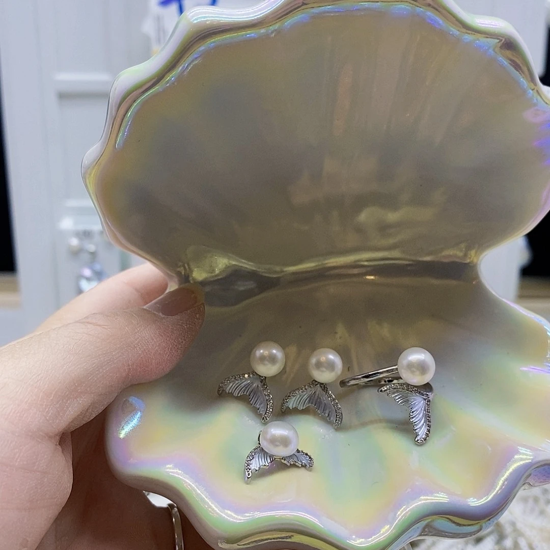 颈饰合金淡水珍珠