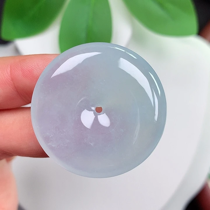 颈饰未镶嵌翡翠平安扣 33.7x6.0mm