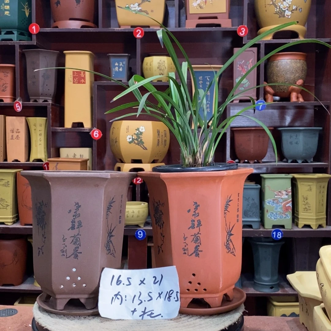 紫砂艺术紫砂花盆