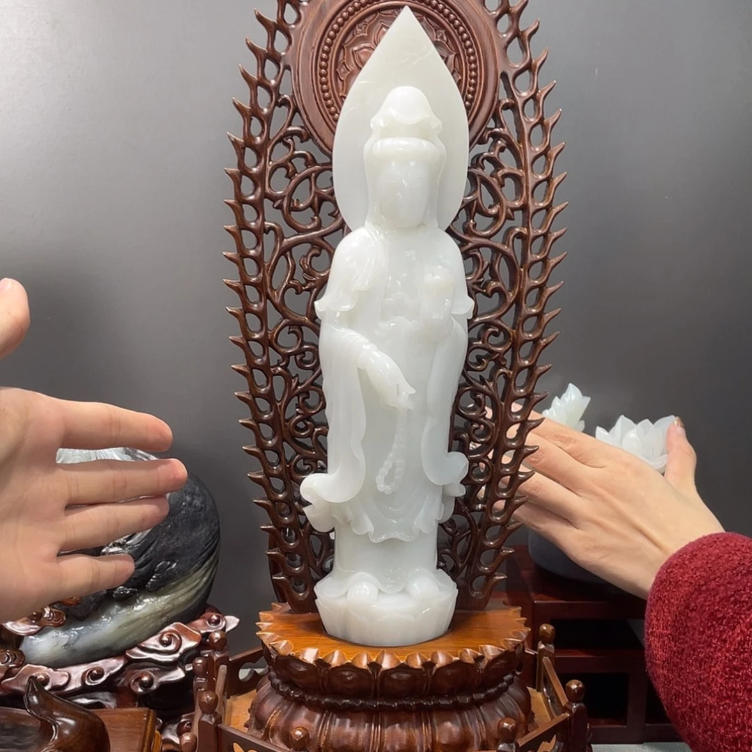 和田玉未镶嵌摆件