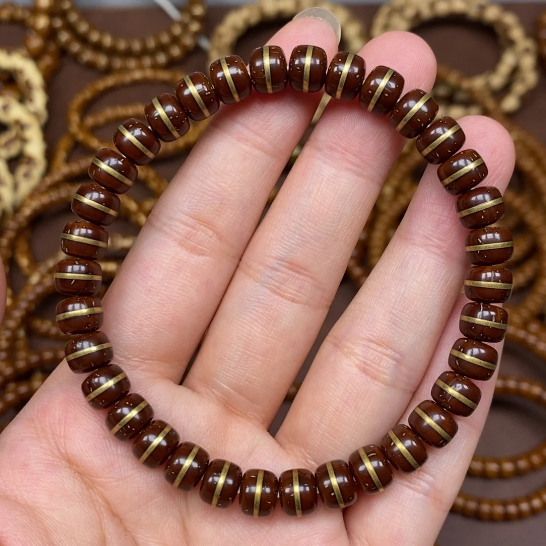 手串紫金鼠实心鼠一线天卡7.5