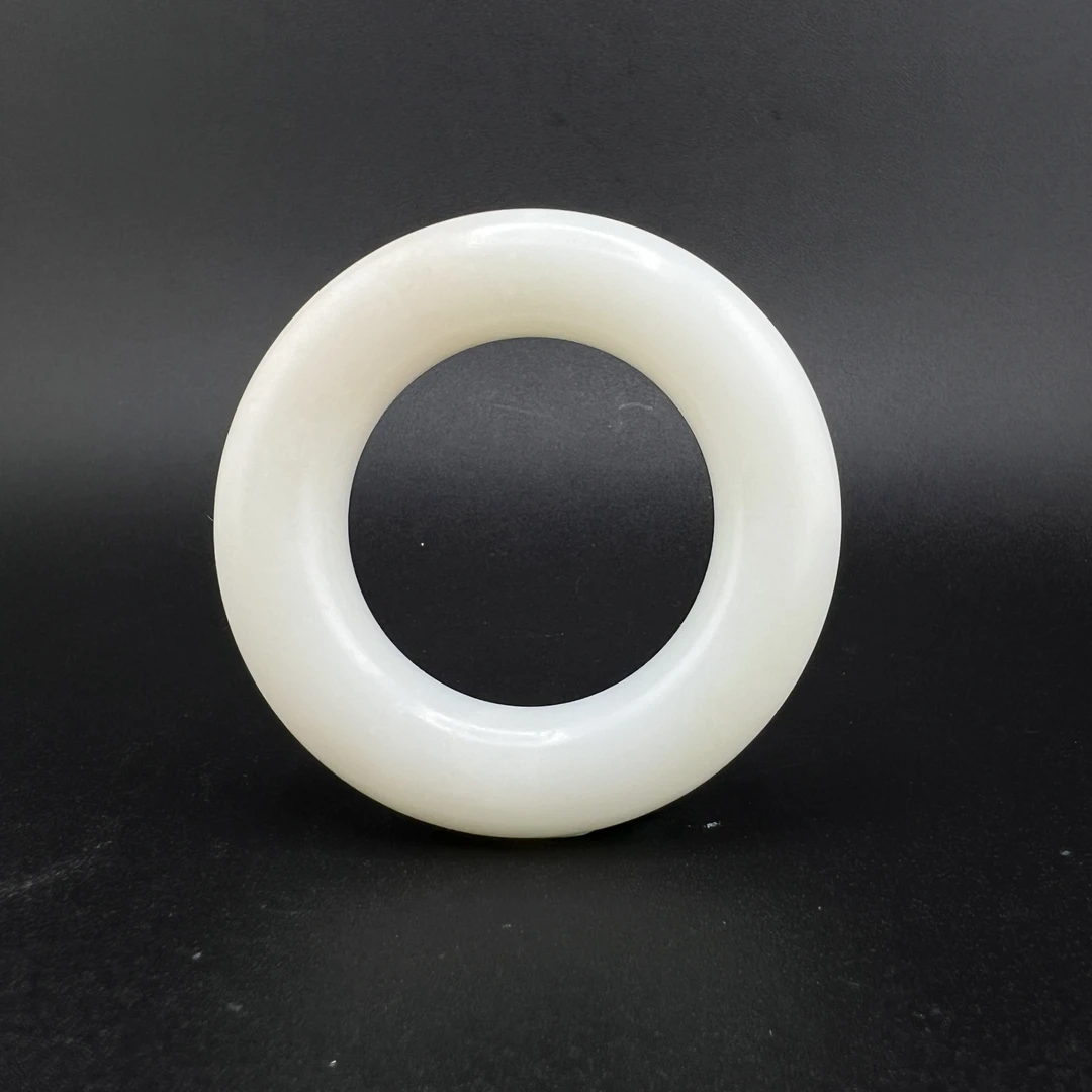 "民国和田玉文人环/ DL085120/ 古玩/收藏/德州文物"