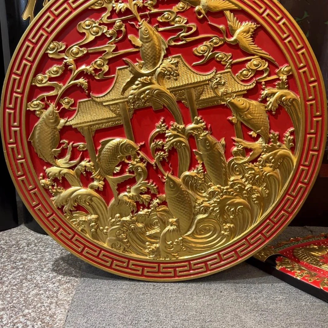 壹***海木圆形鲤鱼跃龙门777