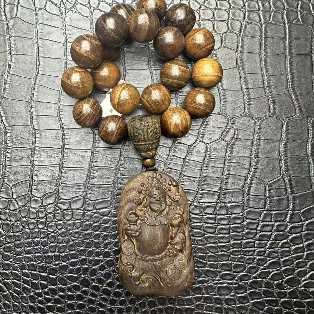 （开总文玩）天然沉香木串078