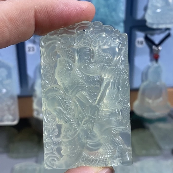 岫玉未镶嵌吊坠吊坠