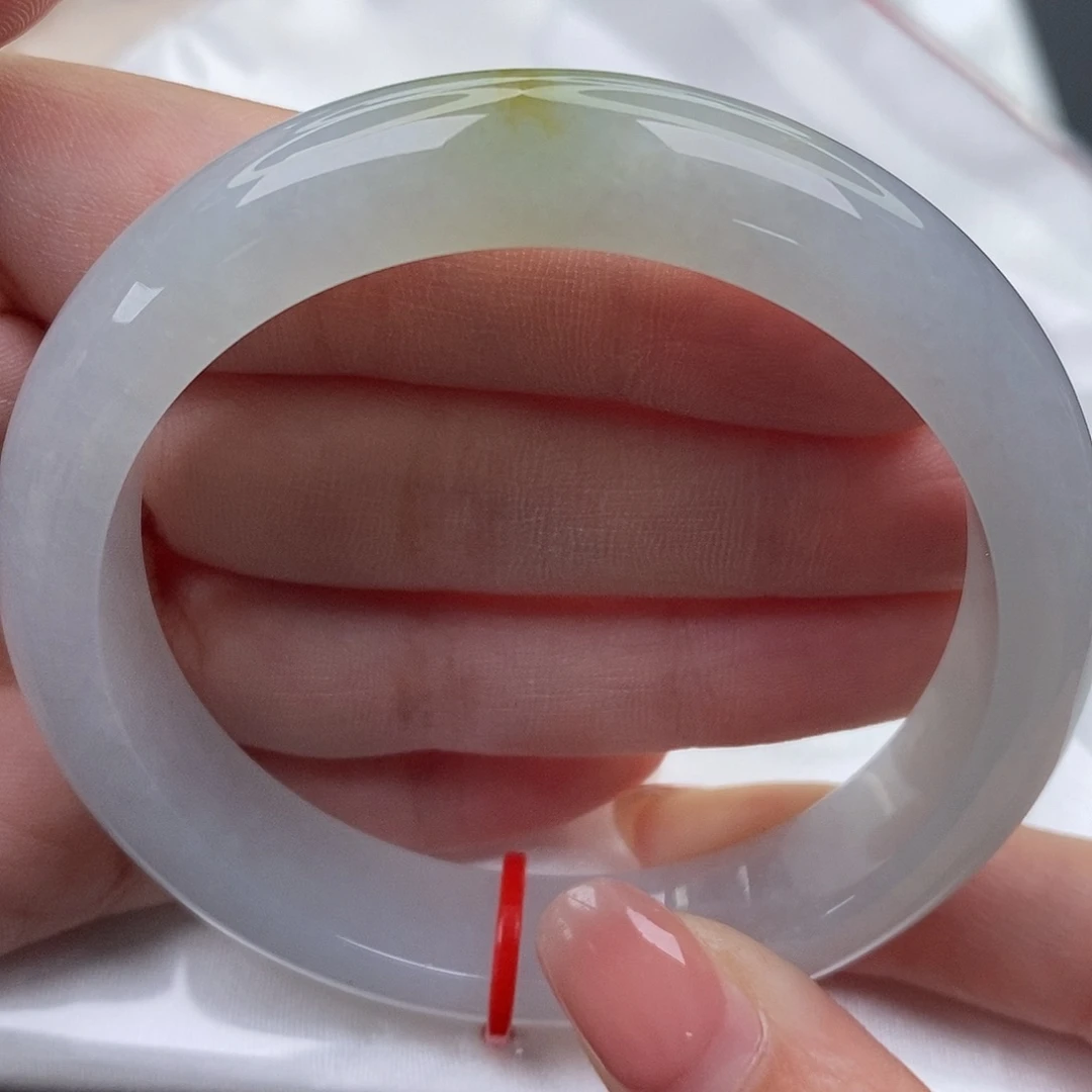 翡翠未镶嵌手镯（圆镯）缅甸天然A货翡翠 58