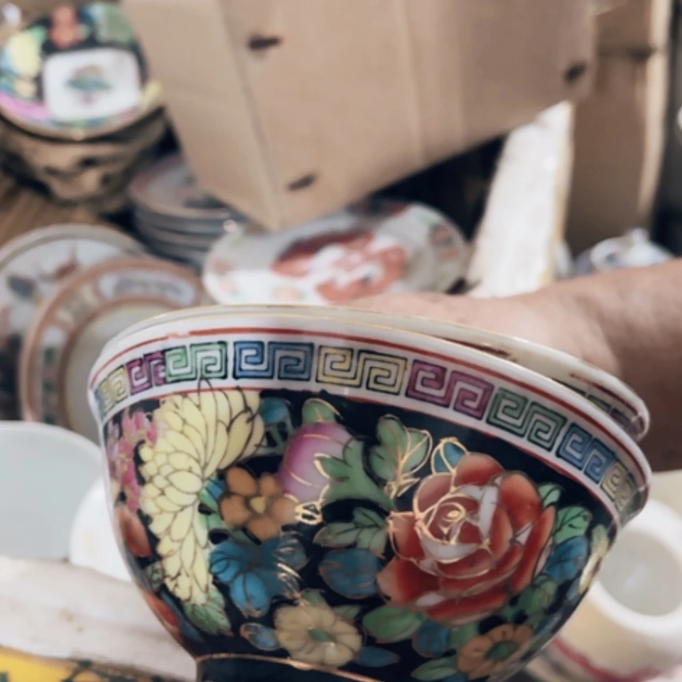【闪购商品】紫砂茶盘雪*万花碗2个