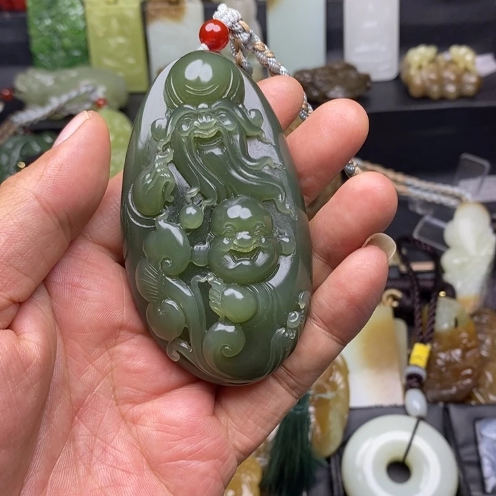 _***。和田玉（白玉）未镶嵌颈饰