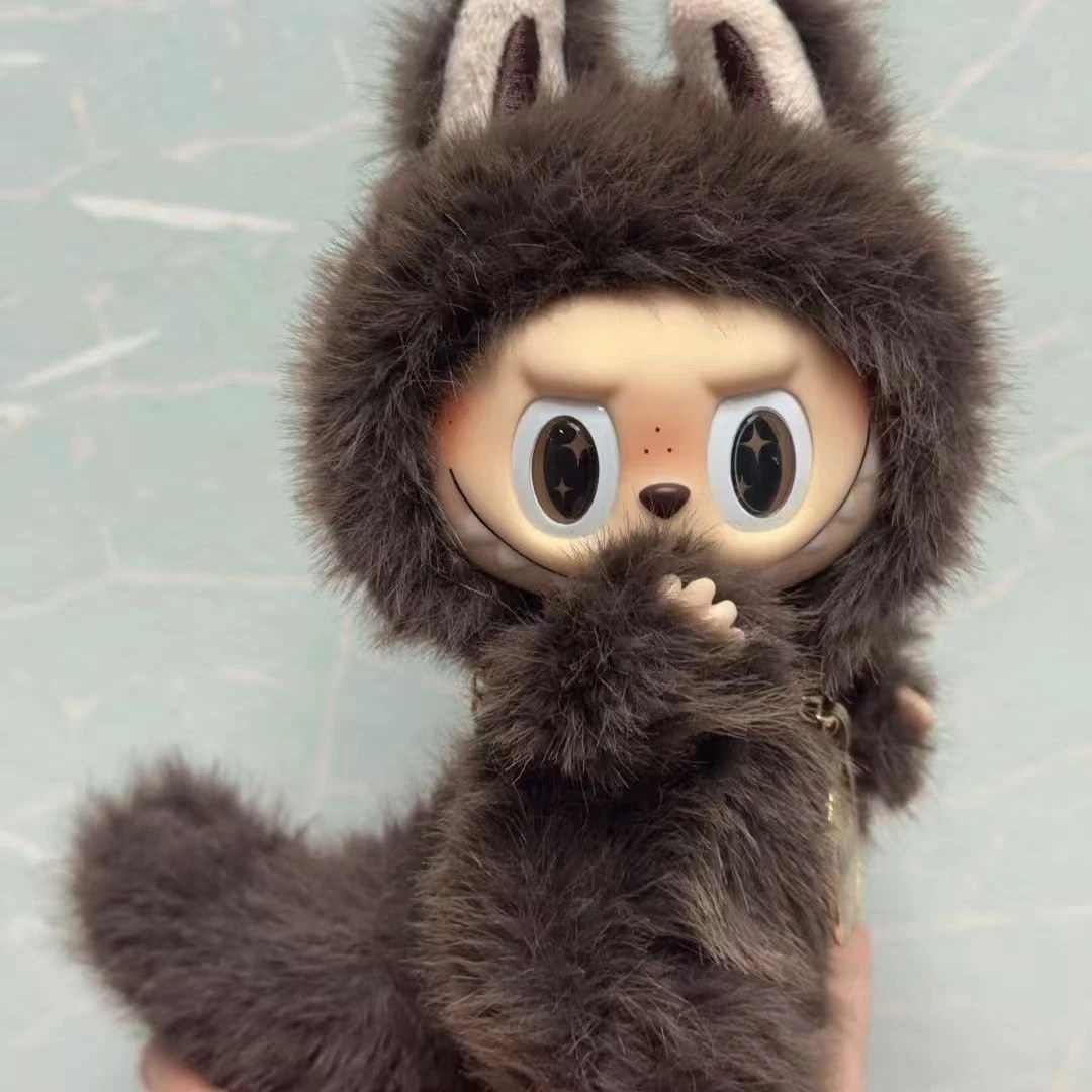 labubu改娃zimomo搪胶毛绒小公仔蒙奇奇公仔潮玩