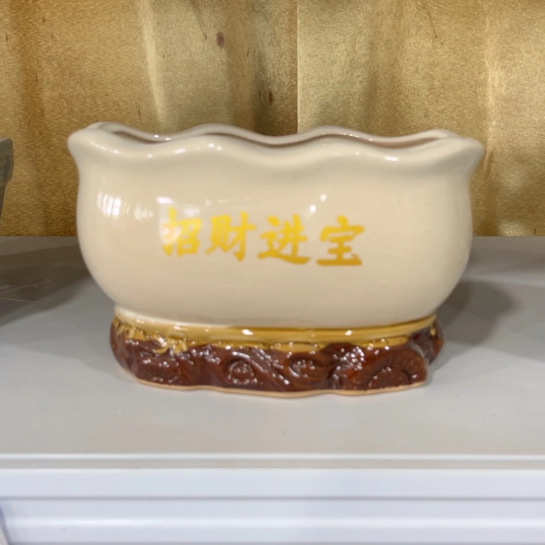 陶瓷绿植多肉微瑕花盆口径