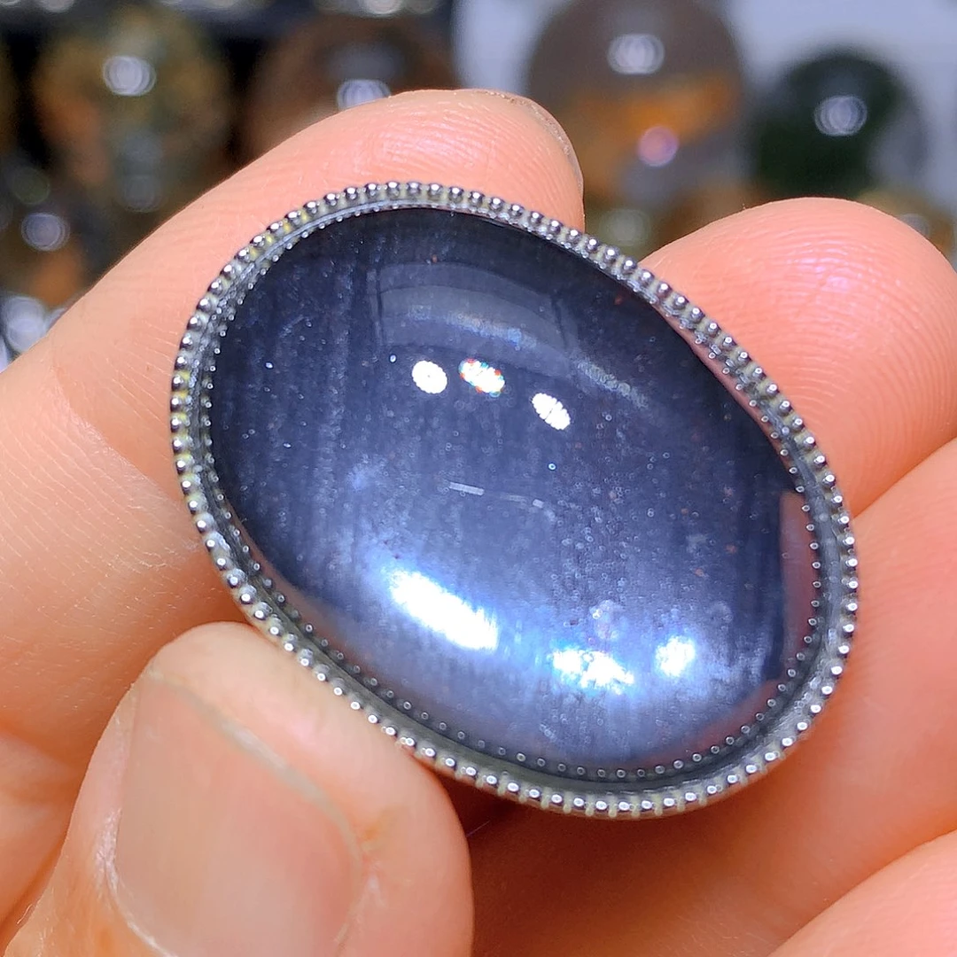 吊坠银S925镶嵌水晶天然水晶