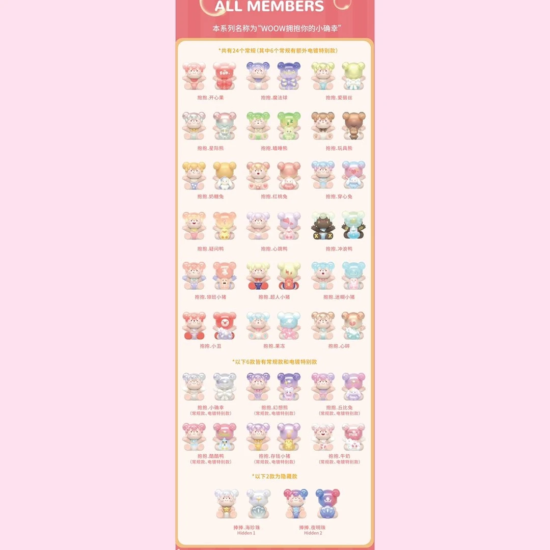 【拆盒】Woow拥抱你的小确幸系列萌粒潮玩盲盒