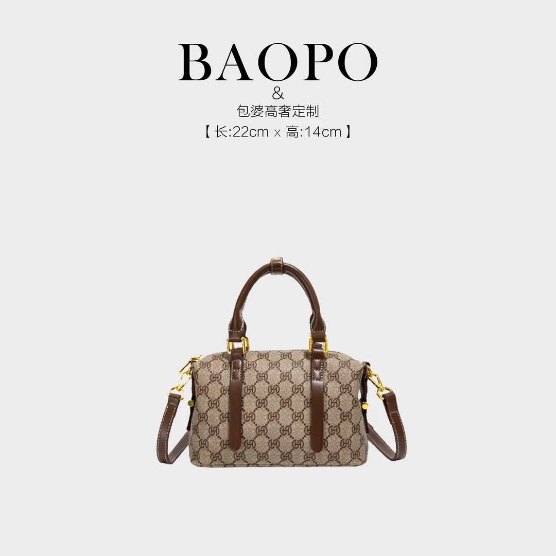 2025波士顿单肩斜挎手提包时尚百搭潮流