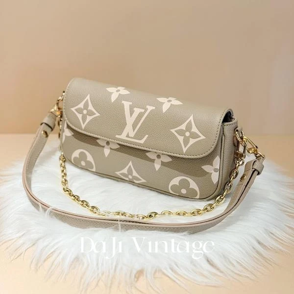 大吉中古/LV大象灰ivy单肩斜挎包