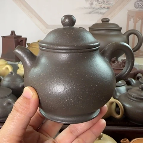 茶壶紫砂梨皮天青240c c