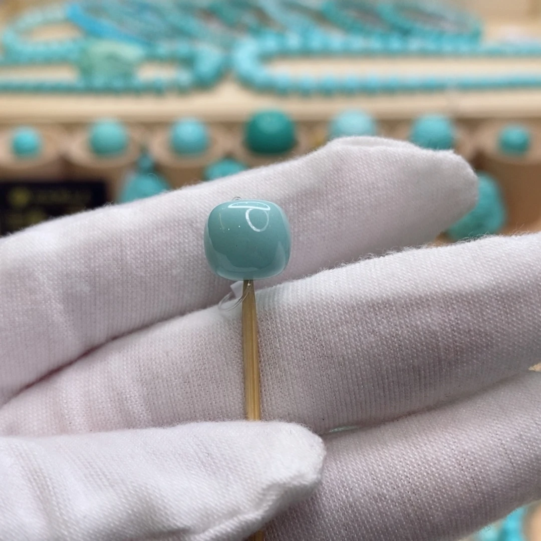 绿松石未镶嵌珠宝奇石10.3mm