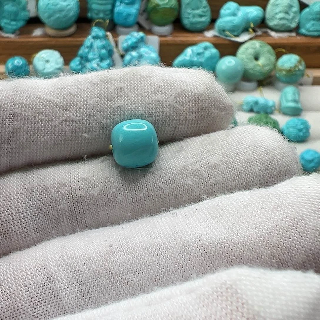 绿松石老型珠 未镶嵌