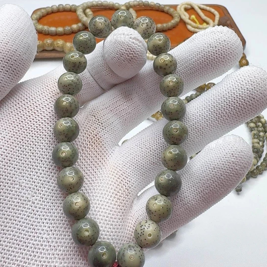 星月菩提吊坠2尊宠糯冰绿幽灵针尖星10左右圆手持