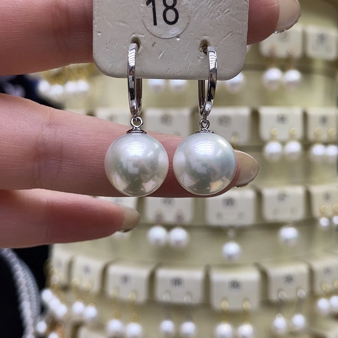 耳饰淡水珍珠银S925镶嵌