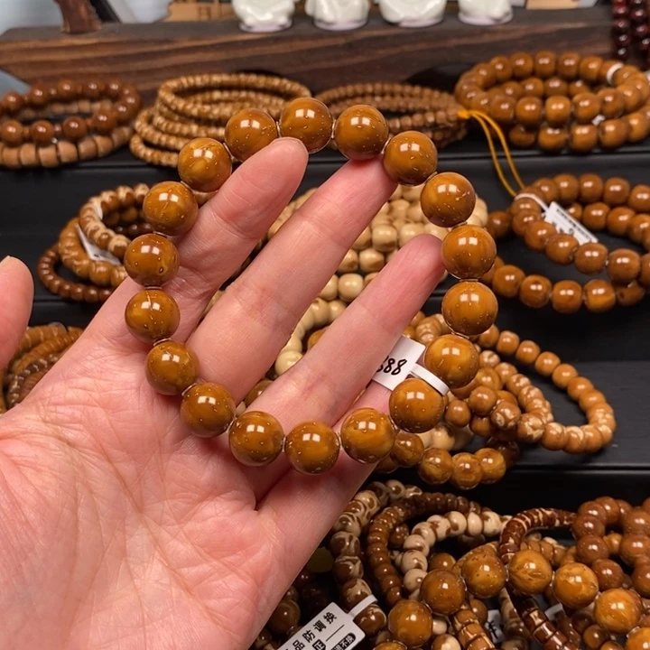 东***店紫金鼠手串实心水波纹光珠尺寸12.5