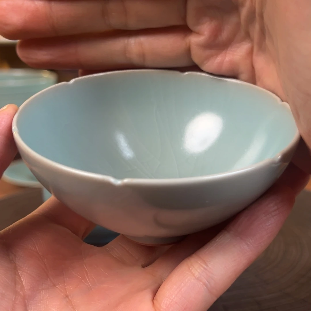 杯六*仿古葵口鸡心盏福利11111