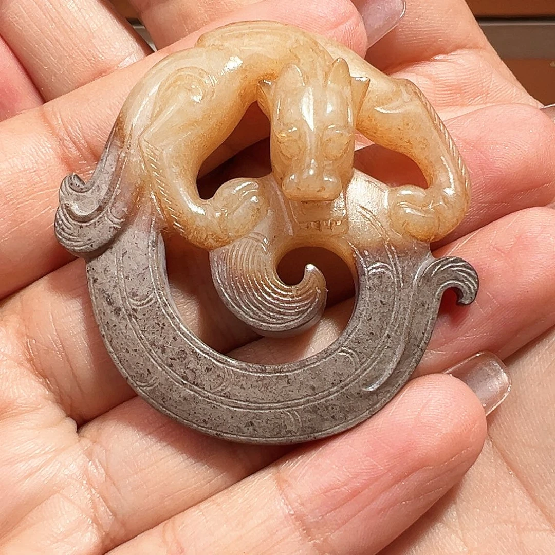 老***ṃ和田玉未镶嵌挂件