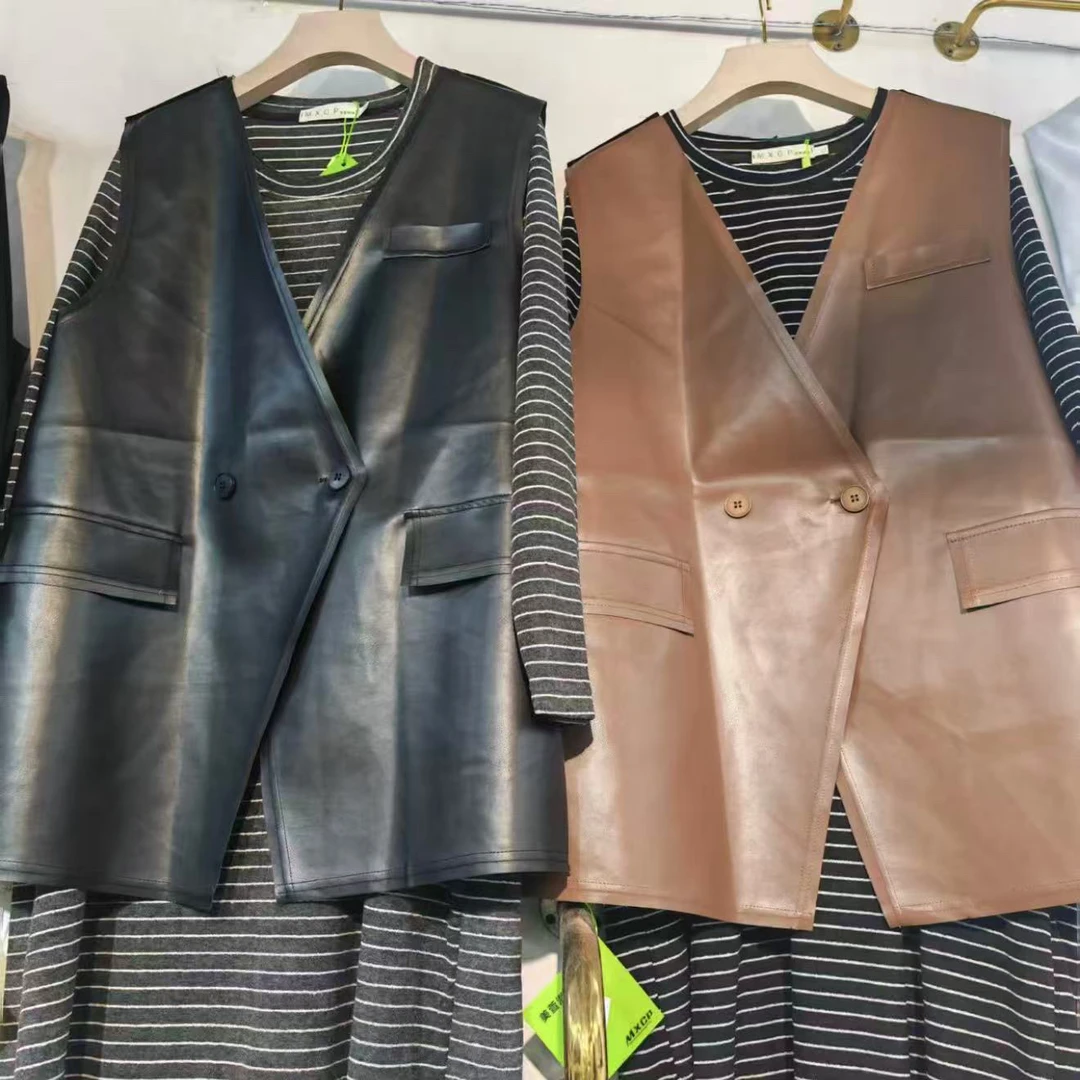 2025秋季新款大码女装宽松韩范气质马甲显瘦连衣裙(可单拍)