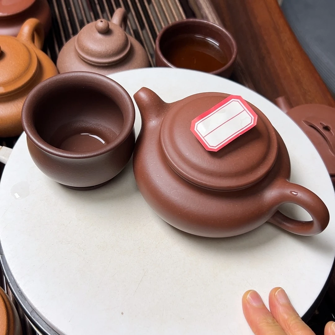 紫泥茶壶紫砂壶等传统