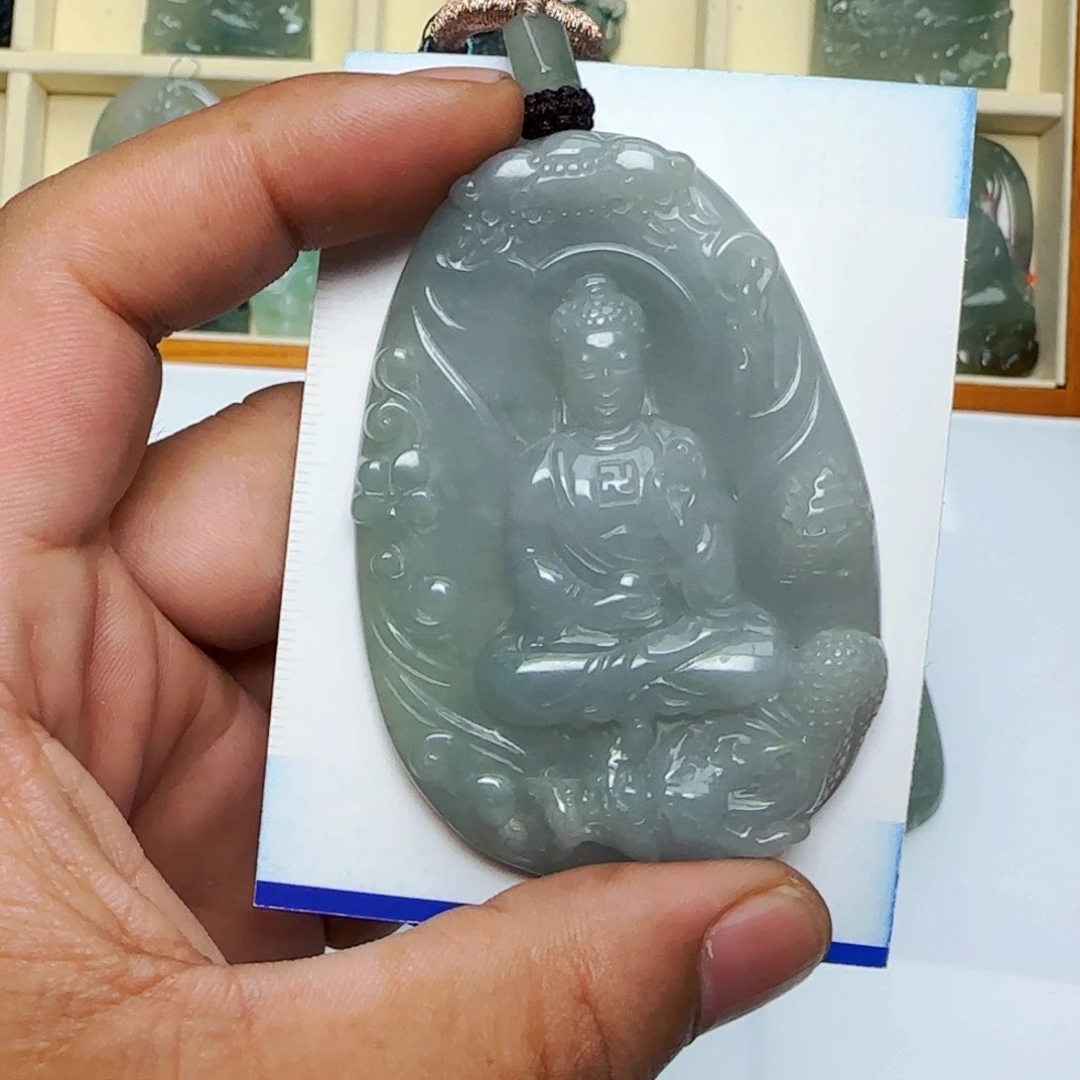 翡翠未镶嵌颈饰海*@，