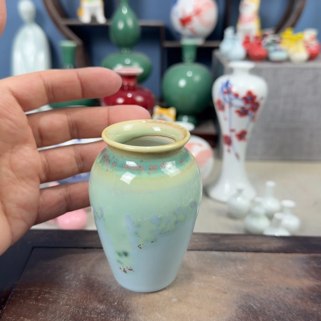 陶瓷手工小花器摆件