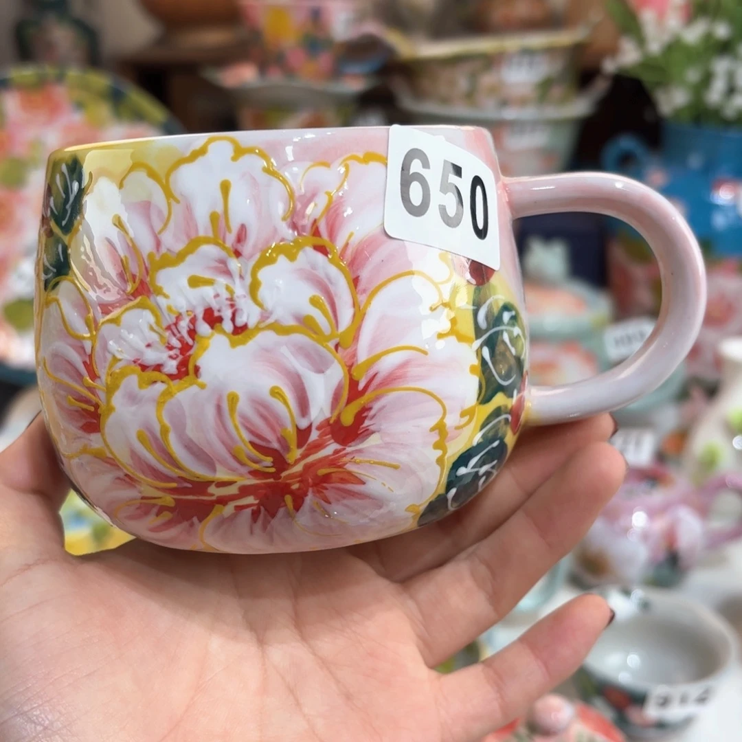 景德镇手绘高温釉下彩陶瓷茶具