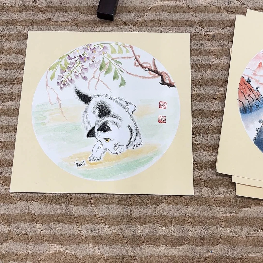 国画花鸟的翅膀和翅膀是