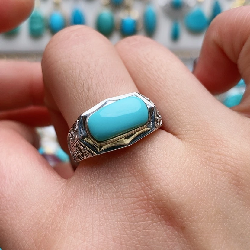 【闪购商品】绿松石珠宝奇石银S925镶嵌