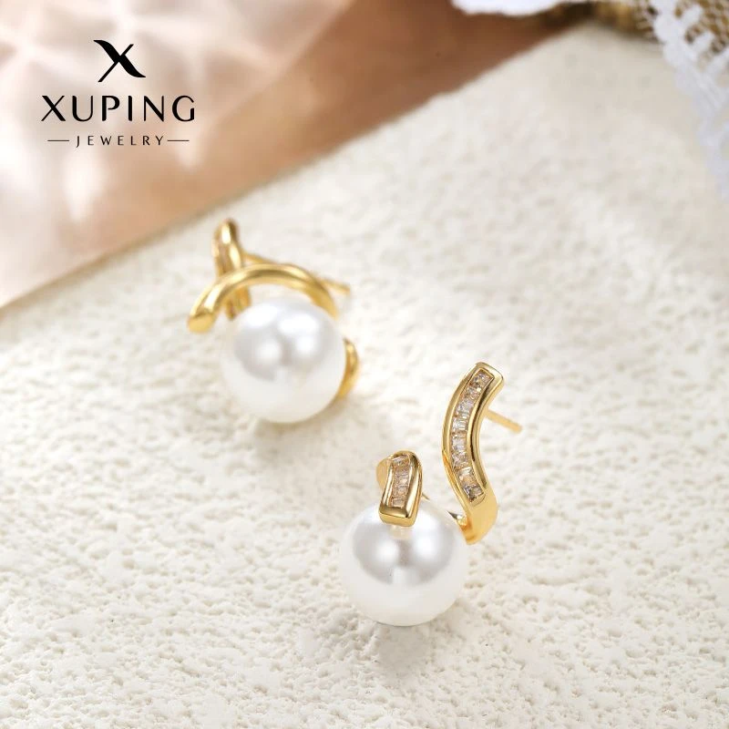 XUPING/旭平首饰 合金仿珍珠耳饰 【潘生福利】时尚GD X001028601