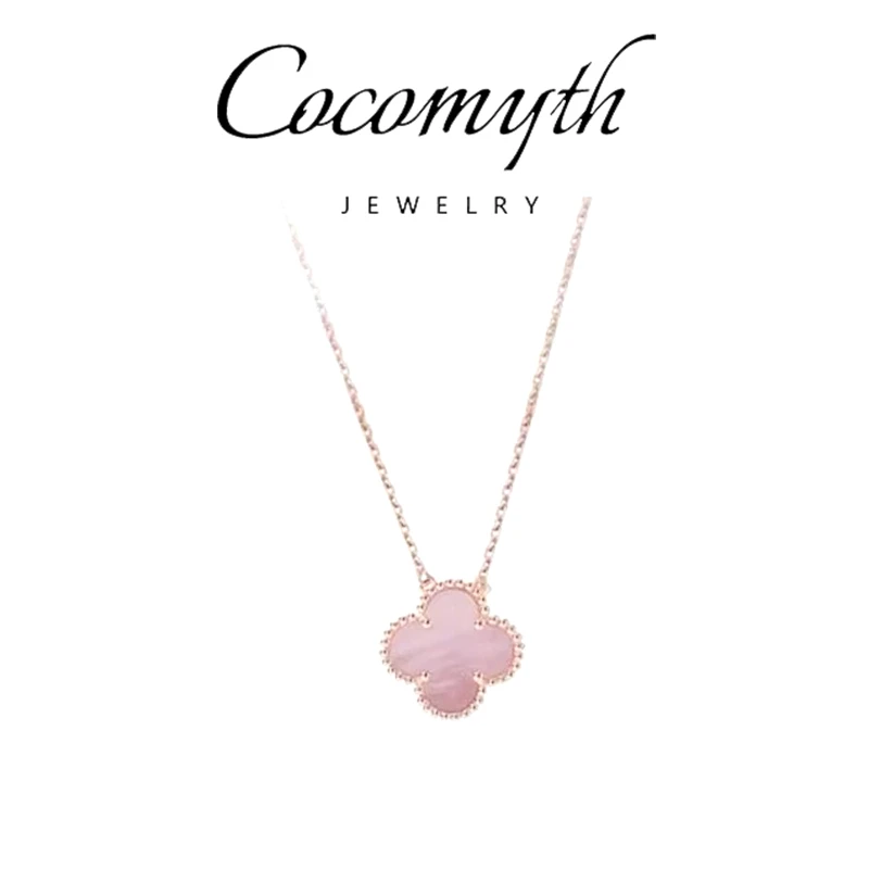 COCOMYTH 轻奢粉花花项链D586