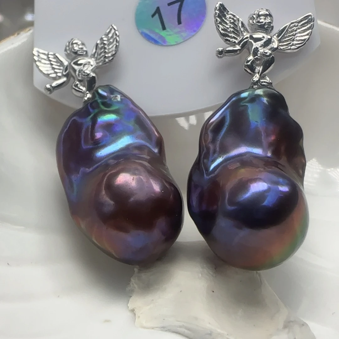 淡水珍珠耳饰未镶嵌