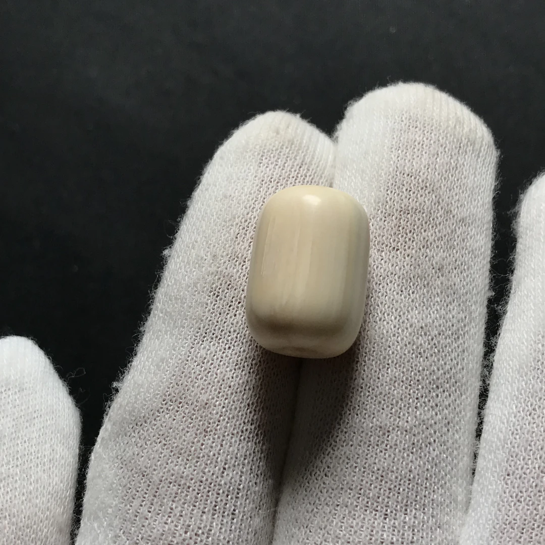 B2242 皮桶珠喇叭孔 只做天然猛犸牙